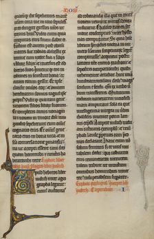 Inhabited Initial A; Marquette Bible, about 1270. Creator: Unknown