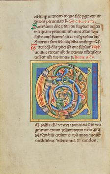 Inhabited Initial C; Stammheim Missal, probably 1170s. Creator: Unknown