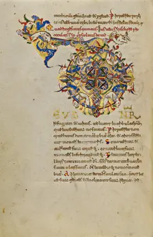 Inhabited Initial D; Breviary, 1153. Creator: Unknown