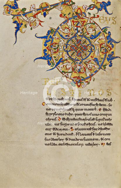 Inhabited Initial D; Breviary, 1153. Creator: Unknown.