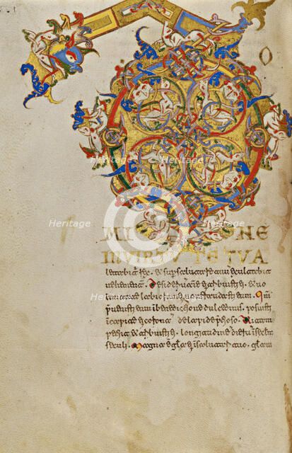 Inhabited Initial D; Breviary, 1153. Creator: Unknown.