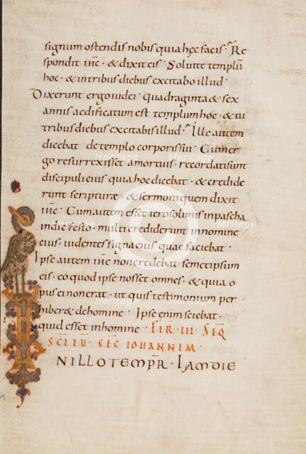 Inhabited Initial I; Gospel Lectionary, late 10th century. Creator: Unknown.
