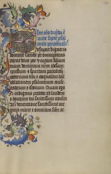Inhabited Initial S; Book of Hours, about 1450-1455. Creator: Master of Guillebert de Mets