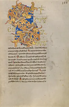 Inhabited Initial S; Breviary, 1153. Creator: Unknown