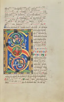 Inhabited Initial S; Stammheim Missal, probably 1170s. Creator: Unknown