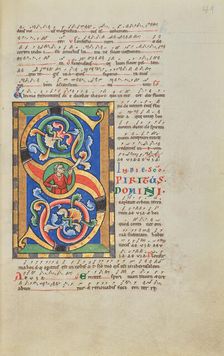 Inhabited Initial S; Stammheim Missal, probably 1170s. Creator: Unknown