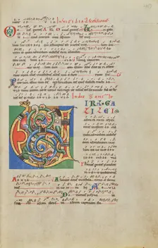Inhabited Initial V; Stammheim Missal, probably 1170s. Creator: Unknown