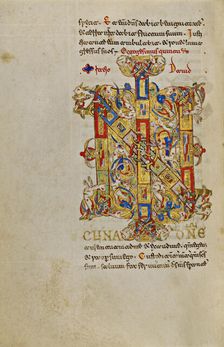 Inhabited Initials IN; Breviary, 1153. Creator: Unknown