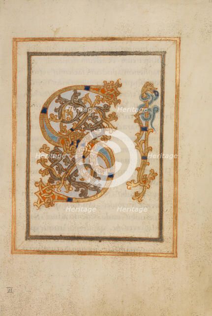 Inhabited Letters SI; Gospel Lectionary, late 10th century. Creator: Unknown.