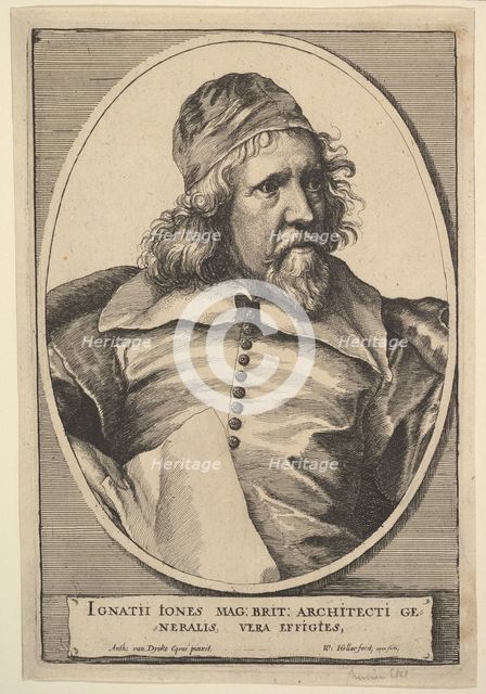 Inigo Jones, 1655. Creator: Wenceslaus Hollar.