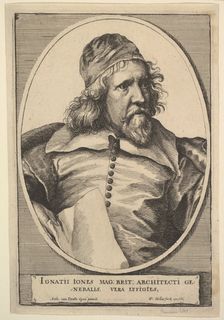 Inigo Jones, 1655. Creator: Wenceslaus Hollar