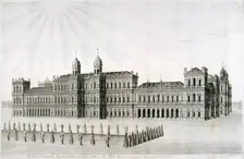Inigo Jones's intended Whitehall Palace, London, 1749. Artist: DM Muller