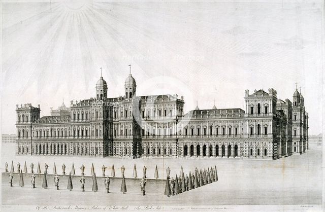 Inigo Jones's intended Whitehall Palace, London, 1749. Artist: DM Muller