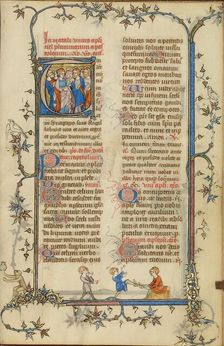 Initial T: The Twelve Apostles; Breviary, about 1320-1325. Creator: Unknown
