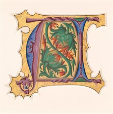 Initial U (?), 1430s. Creator: Master of the Cypresses