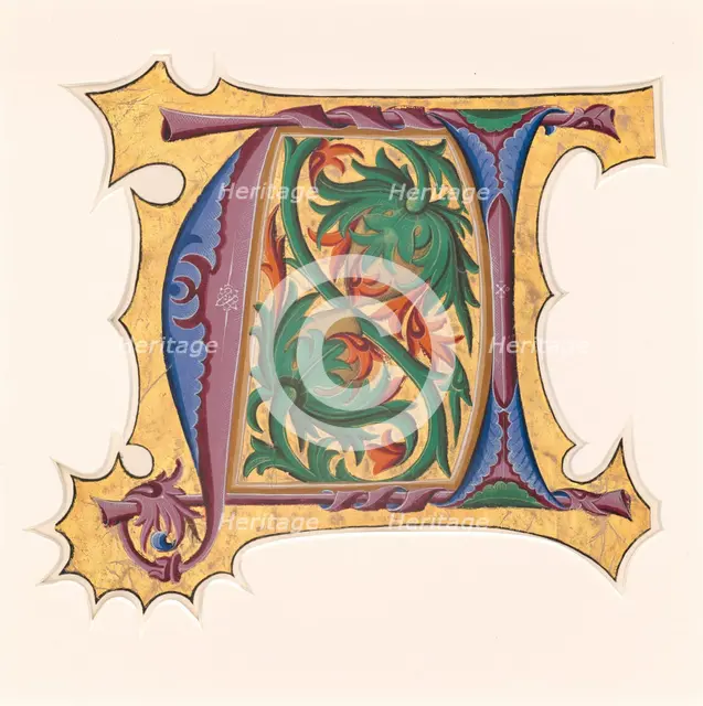 Initial U (?), 1430s. Creator: Master of the Cypresses.