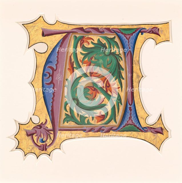 Initial U (?), 1430s. Creator: Master of the Cypresses.