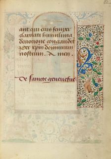 Initial U: A King; Initial U: A King with a Rock; Bute Psalter, text and illumination about 1285. Creator: Bute Master