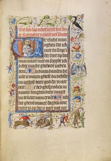 Initial V: Saint Bernard; Book of Hours, after 1460. Creator: Unknown