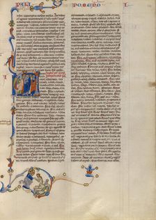 Initial A: Genealogy of Males; Abbey Bible, about 1250-1262. Creator: Unknown