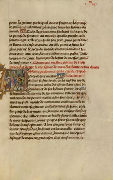 Initial A: Gillion Dragged to Prison in Tripoli; Roman de Gillion de Trazegnies, 1464. Creators: Lieven van Lathem, David Aubert