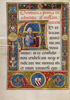 Initial A: King David, about 1520. Creator: Matteo da Milano