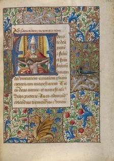 Initial A: The Trinity; Book of Hours, about 1480-1490. Creator: Georges Trubert