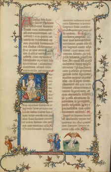 Initial A: The Resurrection; Breviary, about 1320-1325. Creator: Unknown
