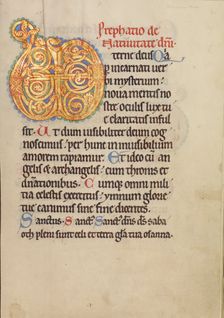 Initial B: A Jew Praying and the Virgin and Child; Initial B: The Jews Recognize Christ...about 1285 Creator: Bute Master