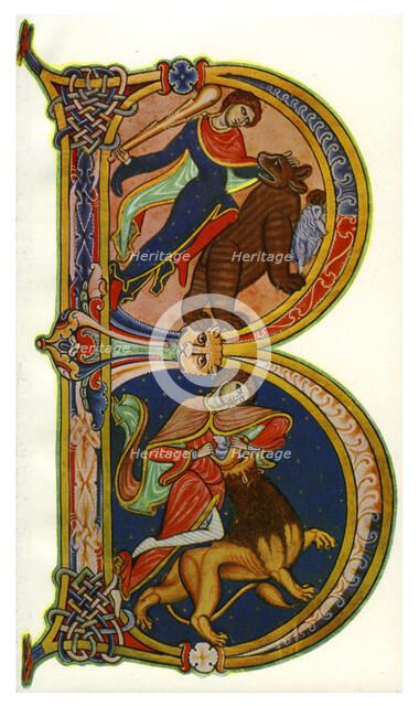 'Initial B, Bible, Winchester', c1160-1170, (1930). Artist: Unknown
