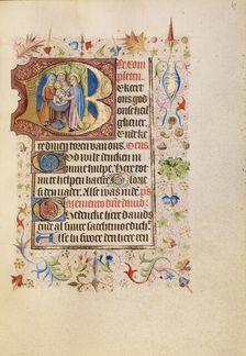 Initial B: The Presentation in the Temple; Book of Hours, after 1460. Creator: Unknown