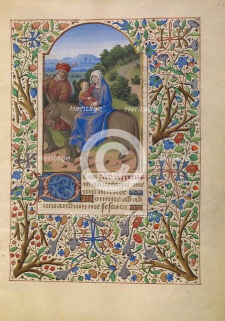 Initial C: A Man Praying; Bute Psalter, text and illumination about 1285. Creator: Bute Master.