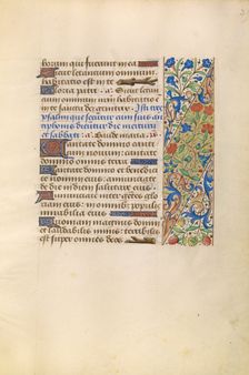 Initial C: Clerics Singing from a Book; Bute Psalter, text and illumination about 1285. Creator: Bute Master