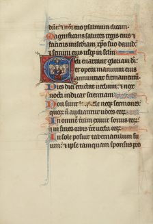 Initial C: Pentecost; Bute Psalter, text and illumination about 1285. Creator: Bute Master