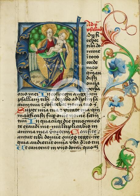 Initial C: The Virgin of the Immaculate Conception; Prayer Book, about 1470-1480. Creator: Workshop of Valentine Noh.