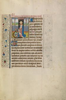 Initial C: The Entombment; Bute Psalter, text and illumination about 1330. Creator: Atelier of the Passion Master