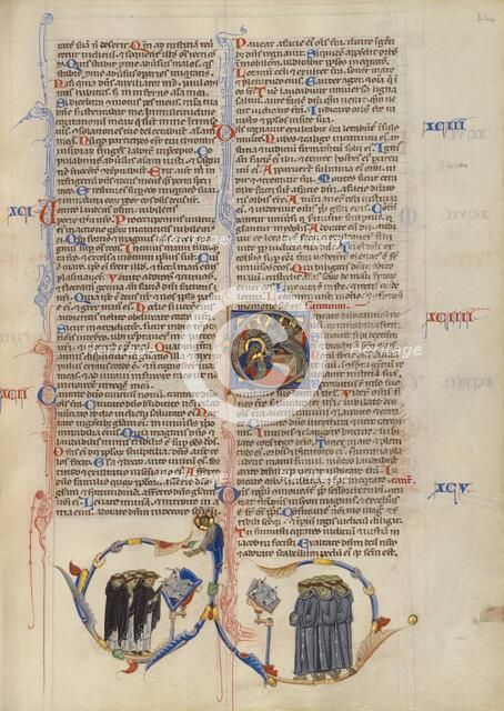 Initial C: The Nativity; Abbey Bible, about 1250-1262. Creator: Unknown.