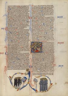 Initial C: The Nativity; Abbey Bible, about 1250-1262. Creator: Unknown