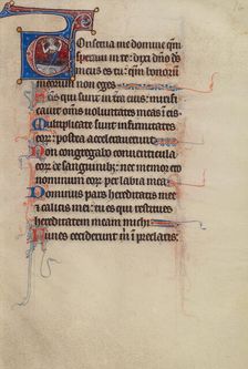Initial C: The Resurrection; Bute Psalter, text and illumination about 1285. Creator: Bute Master