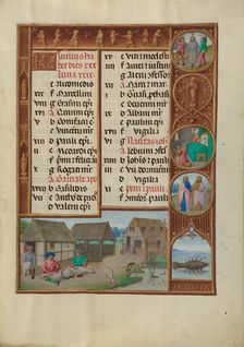 Initial D: God Refusing the Jews Sacrifice; Bute Psalter, text and illumination about 1285. Creator: Bute Master