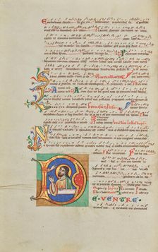 Initial D: Isaiah in Prayer; Stammheim Missal, probably 1170s. Creator: Unknown