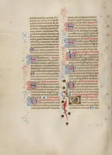 Initial D: Saint Lucy; Missal, between about 1389 and 1400. Creator: Master of the Brussels Initials