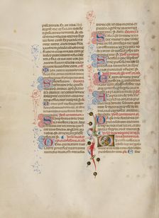 Initial D: Saint Lucy; Missal, between about 1389 and 1400. Creator: Master of the Brussels Initials