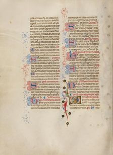 Initial D: Saint Lucy; Missal, between about 1389 and 1400. Creator: Master of the Brussels Initials