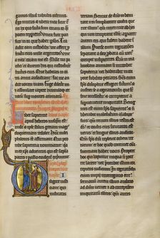 Initial D: Solomon Giving a Sword to a Young Man; Marquette Bible, about 1270. Creator: Unknown