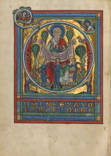 Initial D: Souls in the Bosom of Abraham; Psalter, about 1240-1250. Creator: Unknown