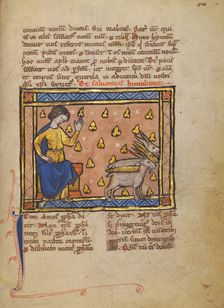 Initial D: The Virgin and Child; Bute Psalter, text and illumination about 1330. Creator: Atelier of the Passion Master