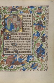 Initial D: The Visitation; Book of Hours, about 1450-1455. Creator: Master of the Lee Hours