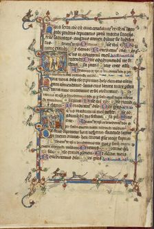 Initial D: The Crucifixion: Initial D: The Deposition; Ruskin Hours, about 1300. Creator: Unknown