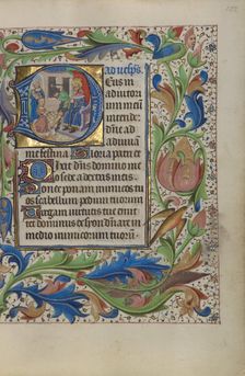Initial D: The Judgement of Solomon; Book of Hours, about 1450-1455. Creator: Master of the Lee Hours